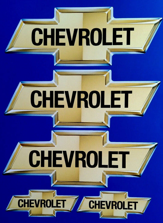 Chevrolet Bow Tie Logo Emblem Car Decal Vinyl Sticker 3d Effect