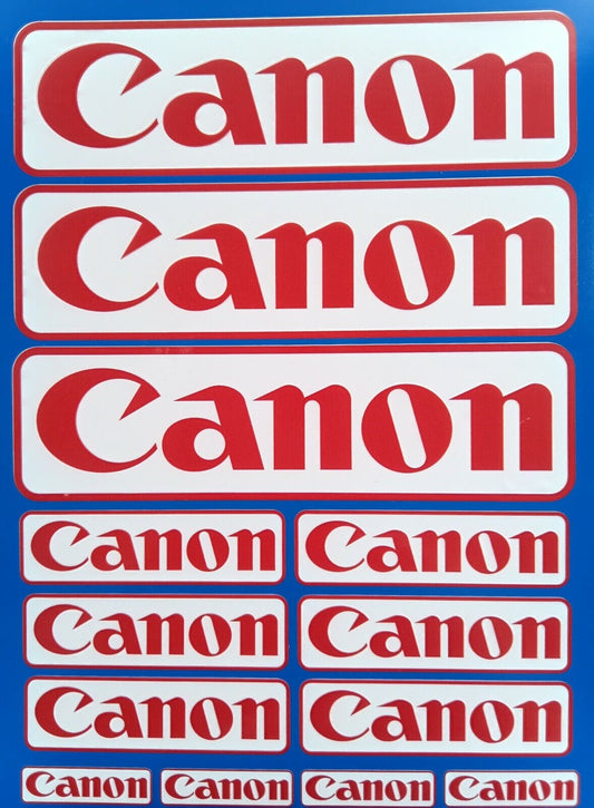 Canon Logo Stickers Decals Camera Photography DSLR