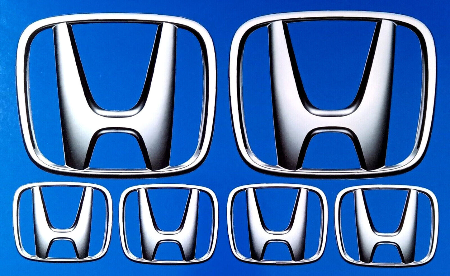 Honda 'H' Emblem Car Decal Vinyl Stickers Super Quality 3d Effect set