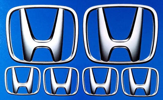 Honda 'H' Emblem Car Decal Vinyl Stickers Super Quality 3d Effect