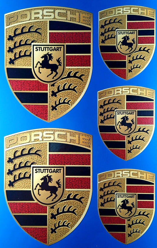 Porsche Stuttgart Emblem Car Decal Vinyl Stickers