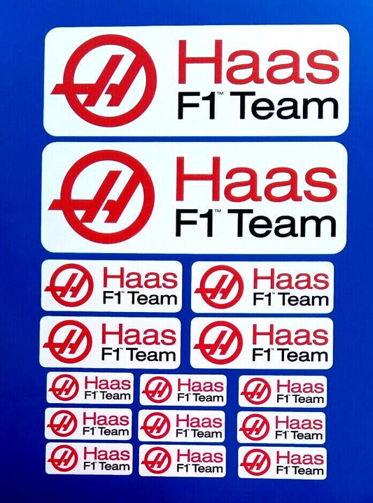 Haas F1 Team Motor Racing Vinyl Decal Stickers