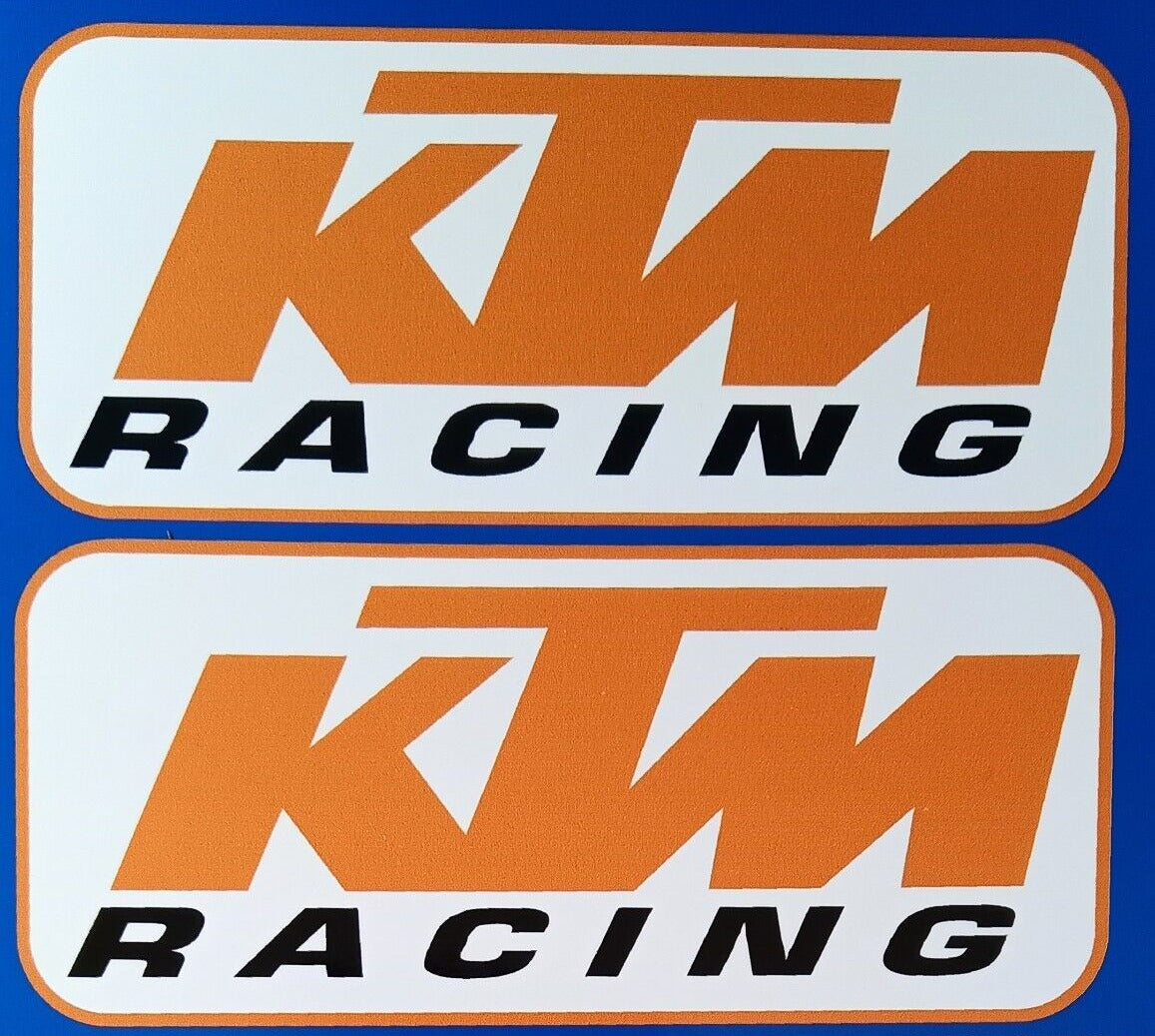 KTM Motorcycle Racing Helmet Dirt Bike Visor Decal Vinyl Stickers 140mm