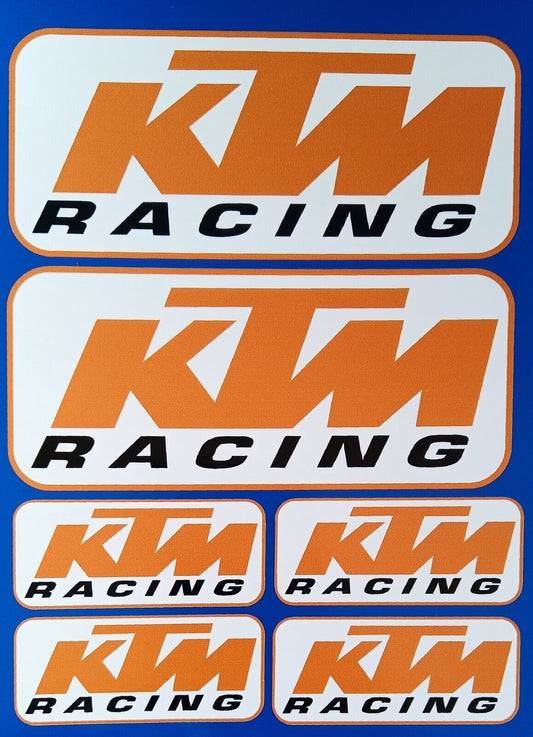 KTM Motorcycle Racing Helmet Dirt Bike Visor Decal Vinyl Stickers