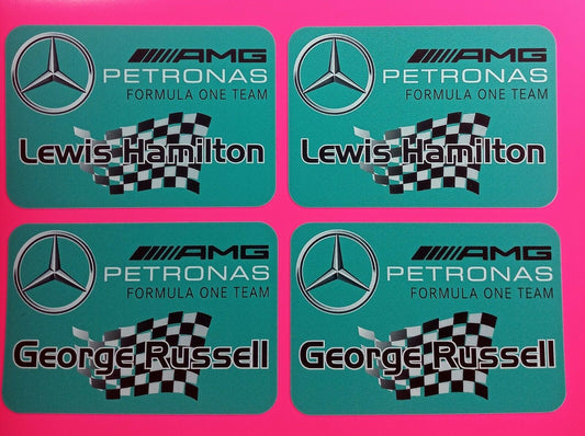 Lewis Hamilton George Russell Petronas Formula One Team Decal Sticker Vinyl