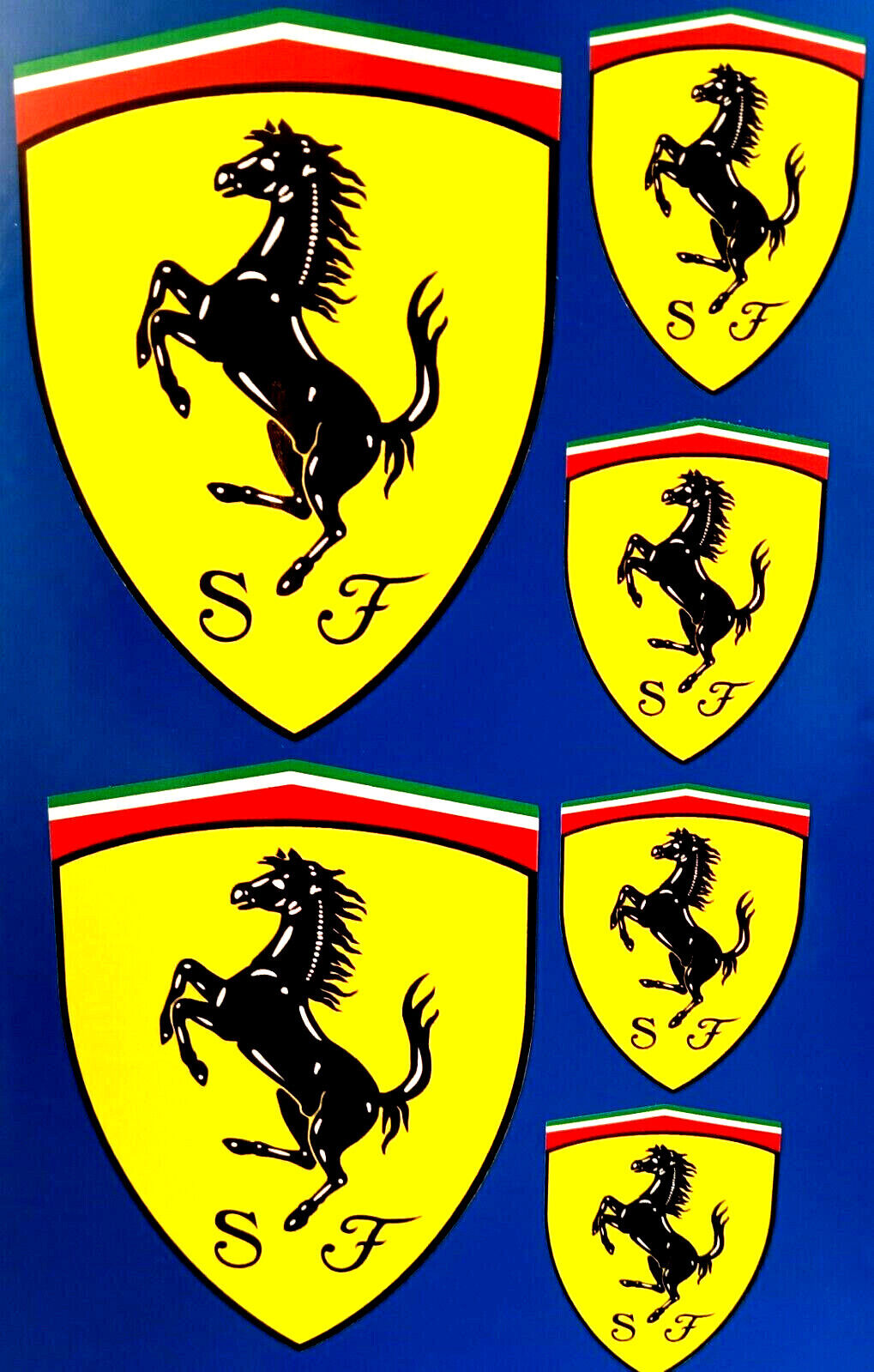 Ferrari Scuderia F1 Motor Racing Decal Vinyl Stickers set