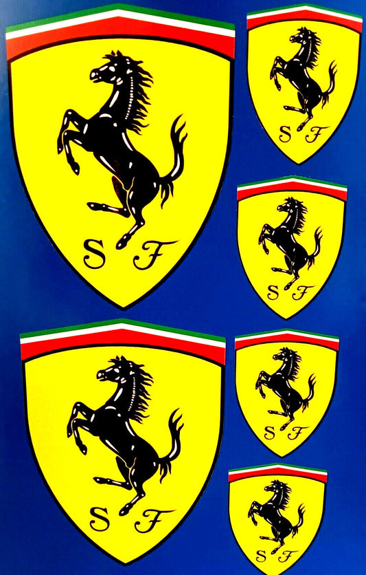 Ferrari Scuderia F1 Motor Racing Decal Vinyl Stickers