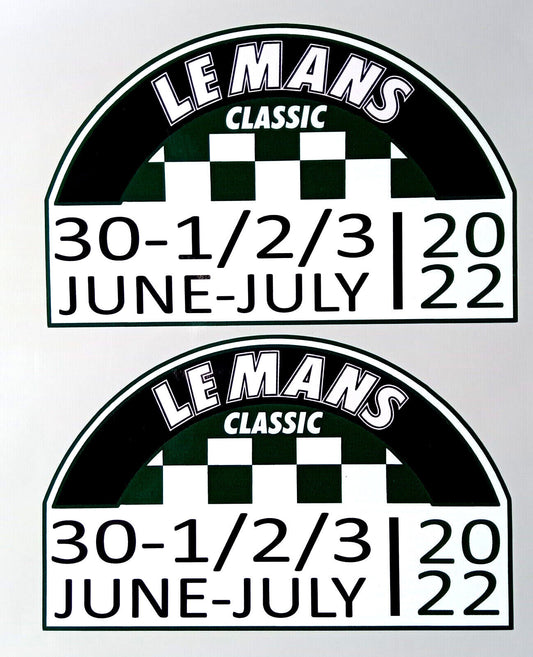 Le Mans Classic Race 2022 Decal Vinyl Stickers