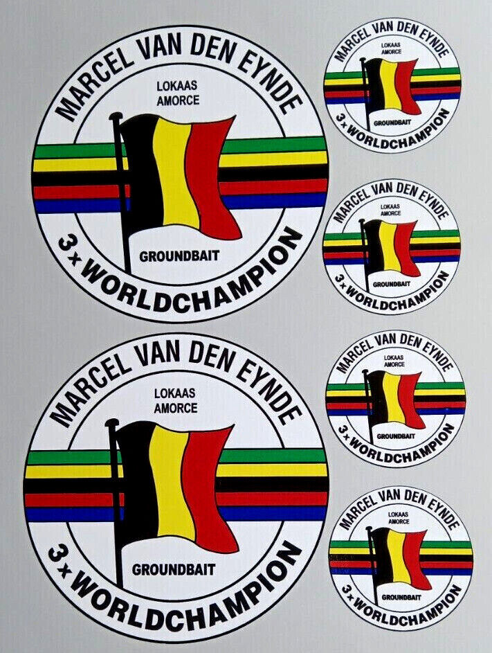 Marcel Van Den Eynde Fishing Tackle Vinyl Decal Stickers Hooks