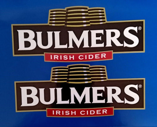 Bulmers Irish Cider Decal Stickers Man Cave Fridge