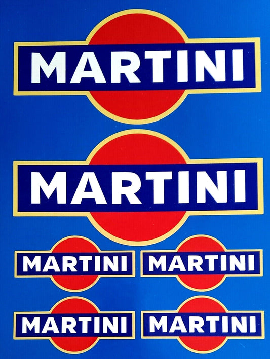 Martini Motorsport Decal Vinyl Stickers
