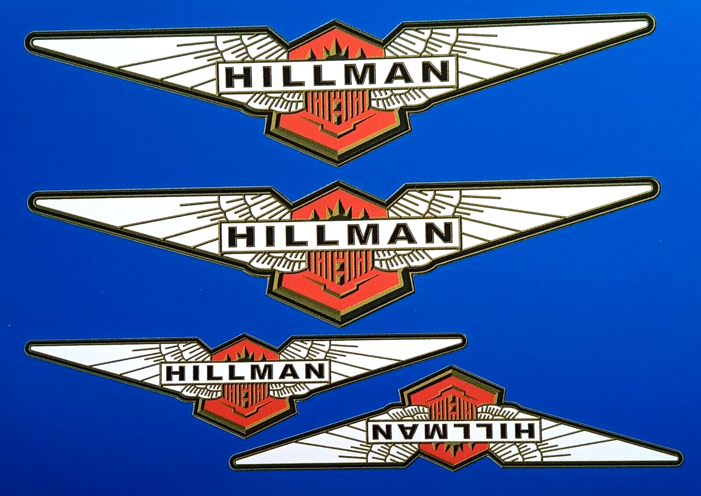 Hillman Hunter Sceptre Classic Vintage Car Rally Vinyl Decal Stickers set