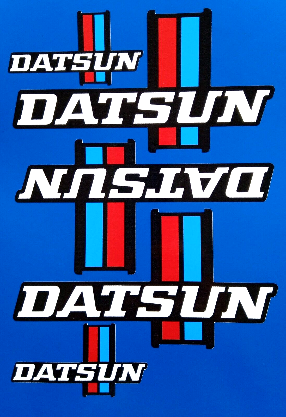 Datsun Logo Car Motorsport Decal Vinyl Sticker set