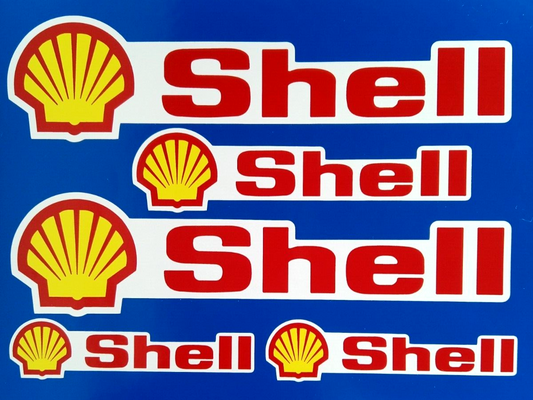 Shell Oils Classic Car Vinyl Stickers Motorbike F1 Racing