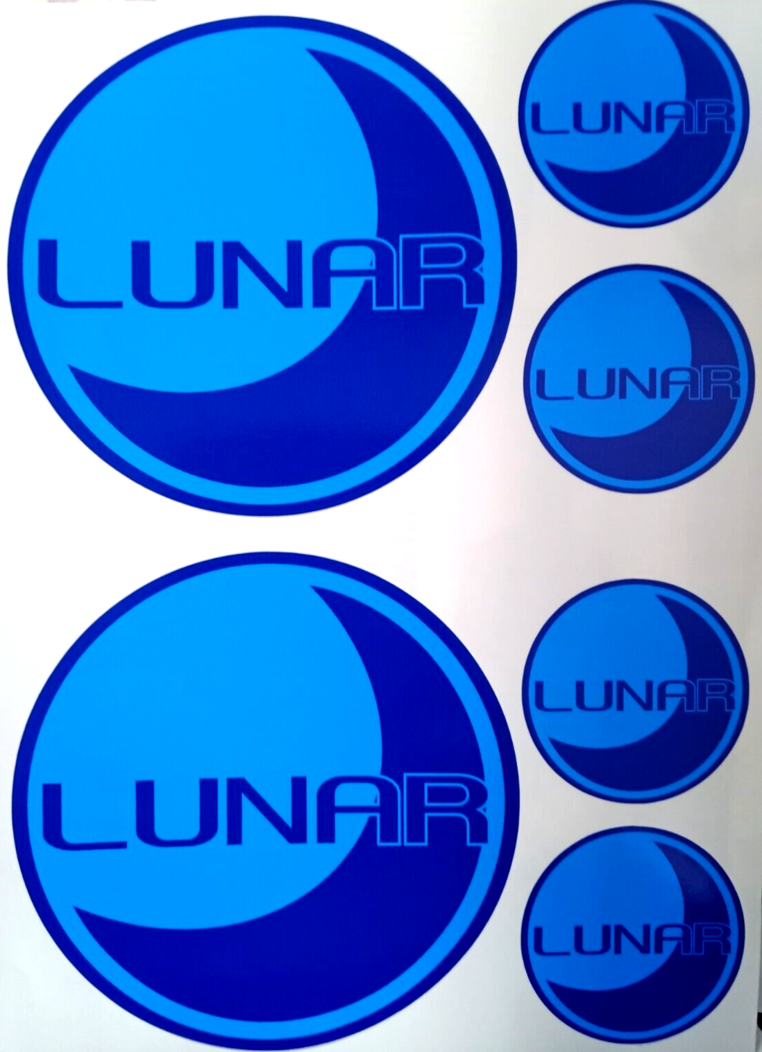 Lunar Caravan Motorhome Camping Decal Vinyl Stickers set