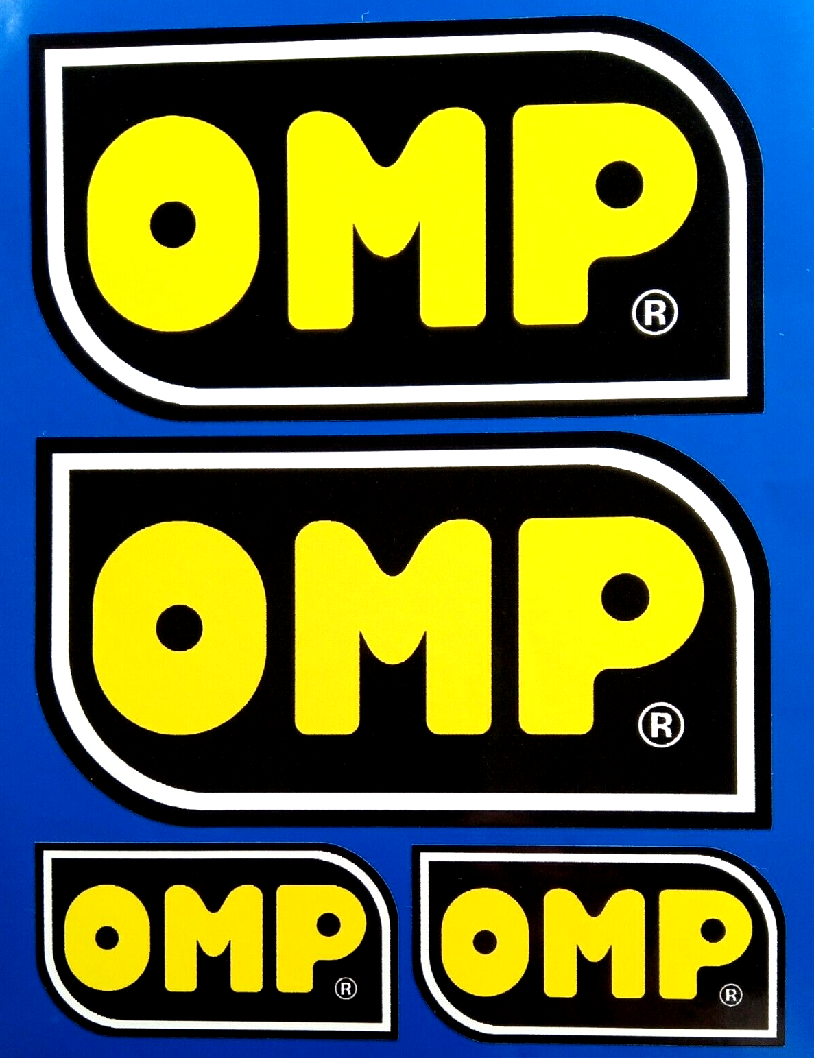 OMP Vinyl Decal Sticker Rally Motorsport Accessories set