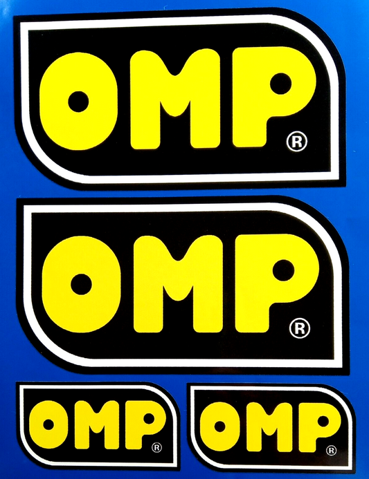 OMP Vinyl Decal Sticker Rally Motorsport Accessories