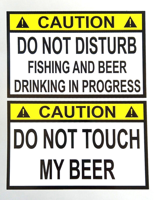 Caution Fishing And Beer Drinking Man Cave