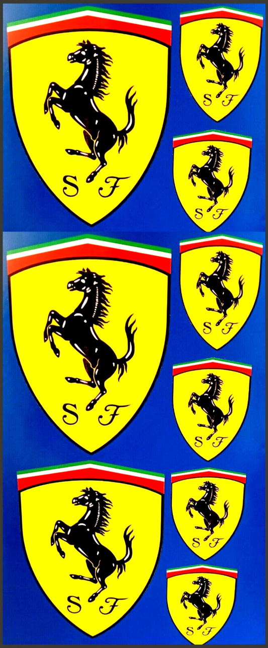 Ferrari Scuderia F1 Motor Racing Vinyl Stickers
