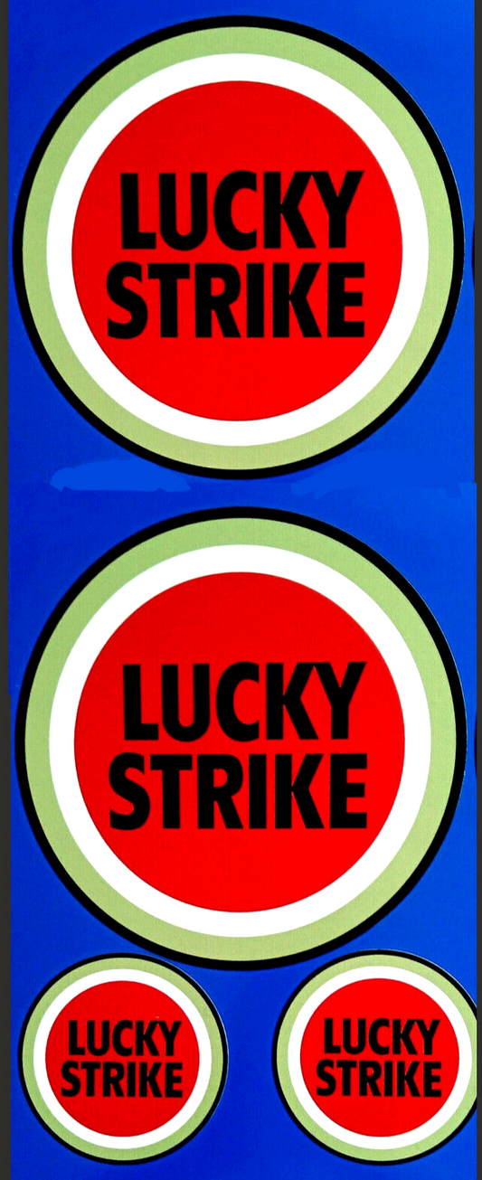 Lucky Strike Stickers Motorcycle Honda Moto GP