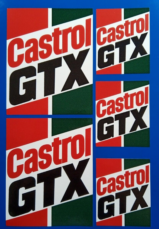 Castrol GTX Motor Oil Decal Vinyl Stickers Motorsport