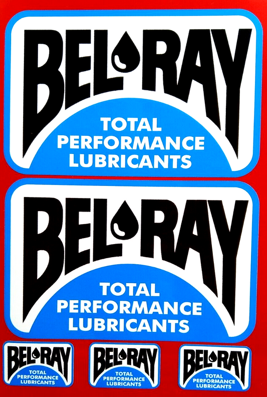 Belray Total Performance Lubricants Stickers Decals