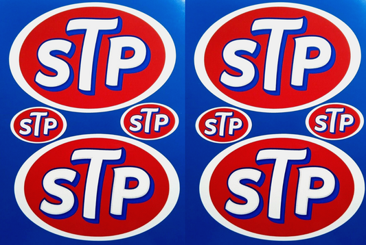 Stp Oil Treatment Vinyl Stickers Classic Car Motorcycle Decal