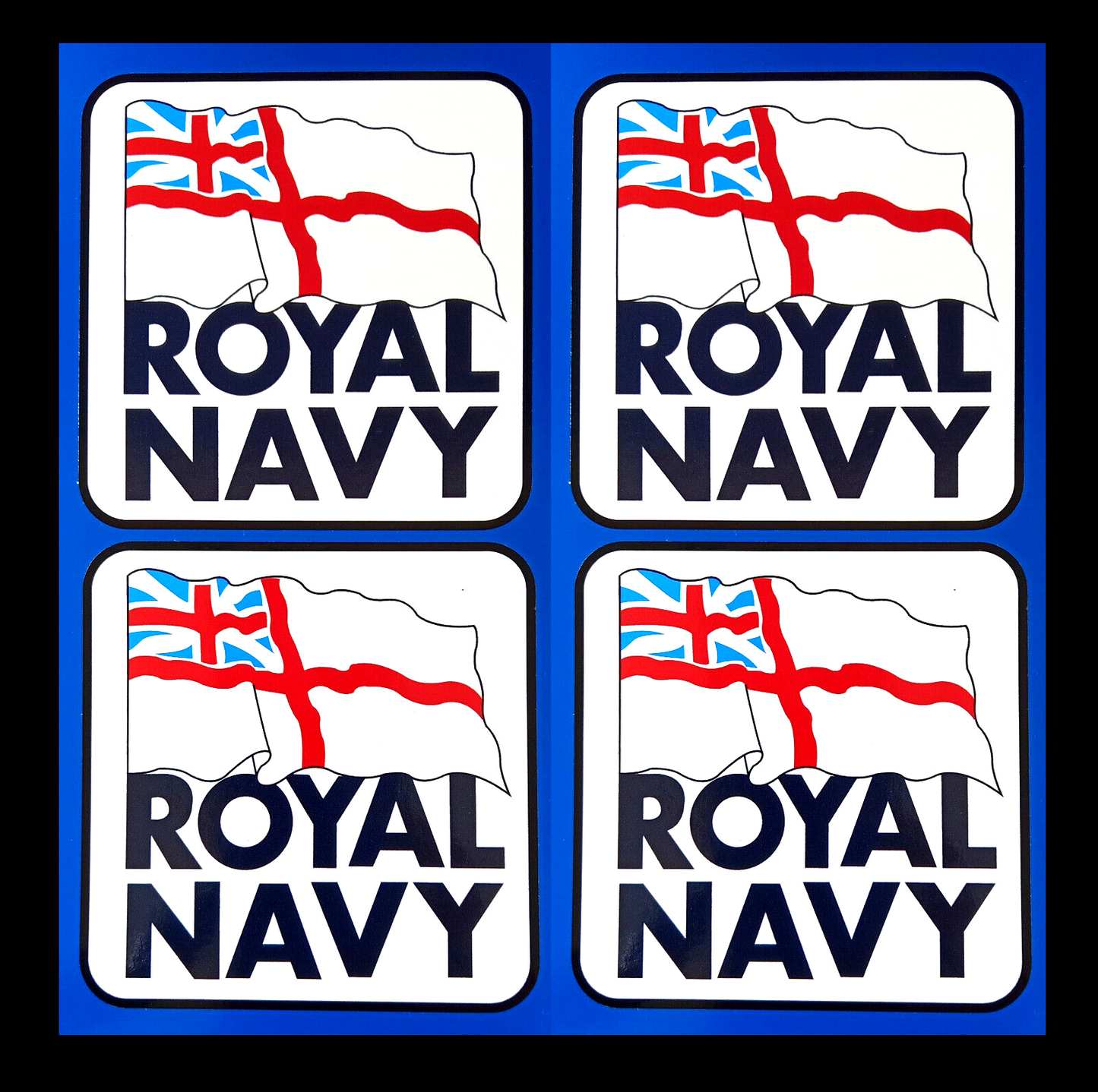 Royal Navy Flag Ensign Vinyl Decal Stickers 100mm