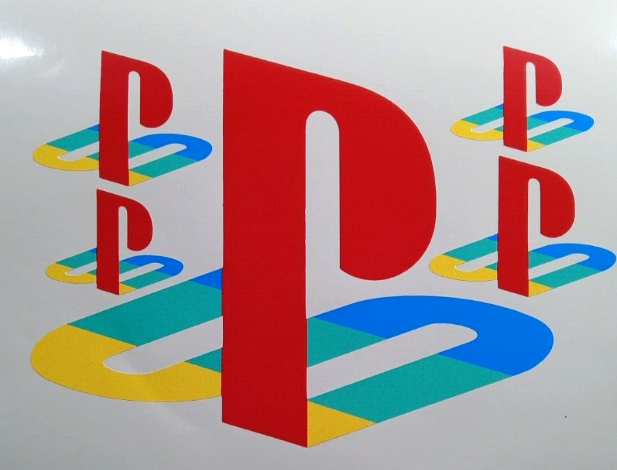 Playstation Console Classic Logos Ps5 Ps4 Ps2 Decal Vinyl Stickers set