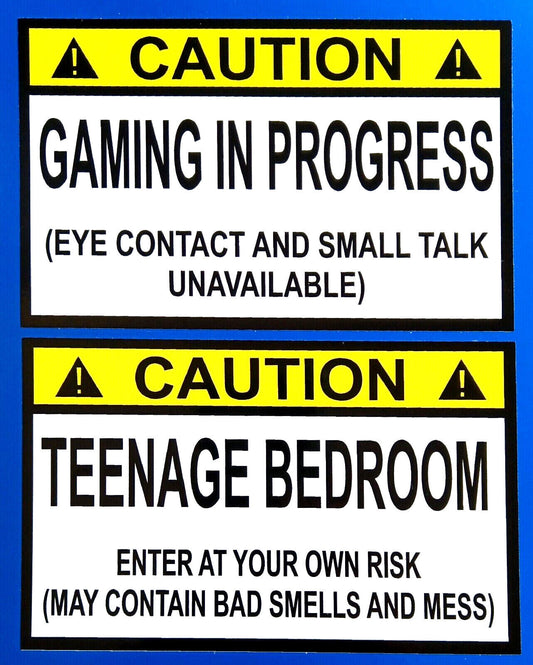 Caution Gaming And Teenage Bedroom