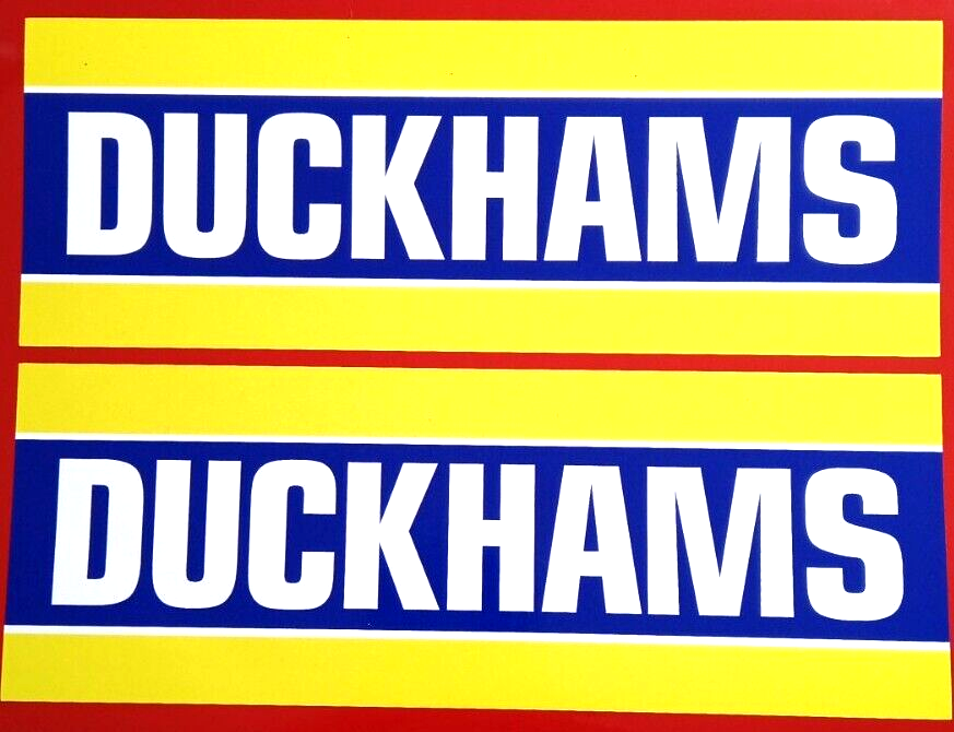 Duckhams Oil Decal Vinyl Stickers Motorsport Motorcycle 200mm