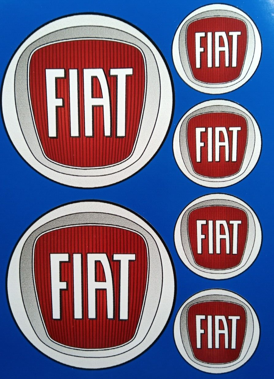 Fiat Abarth Motorsport Decal Vinyl Sticker set
