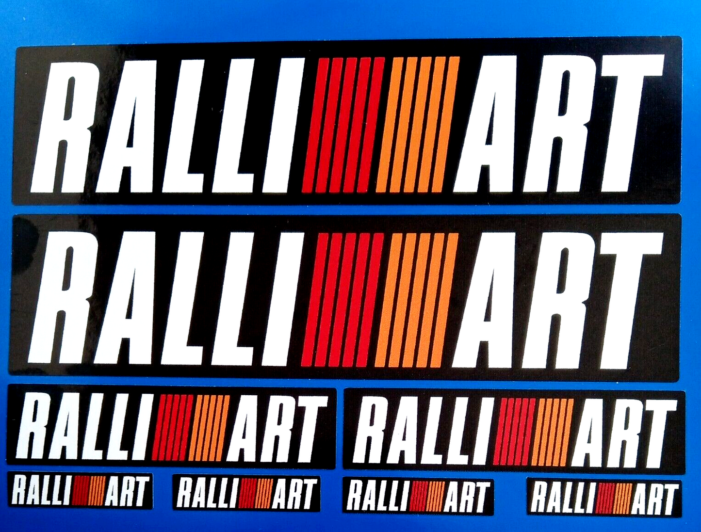 Ralliart Mitsubishi Rally Car Truck Racing Vinyl Decal Sticker set