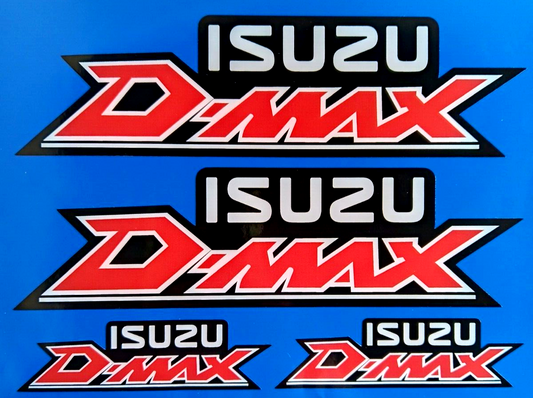 Isuzu D-Max Trooper 4x4 4wd Pickup Decal Vinyl Stickers 200mm