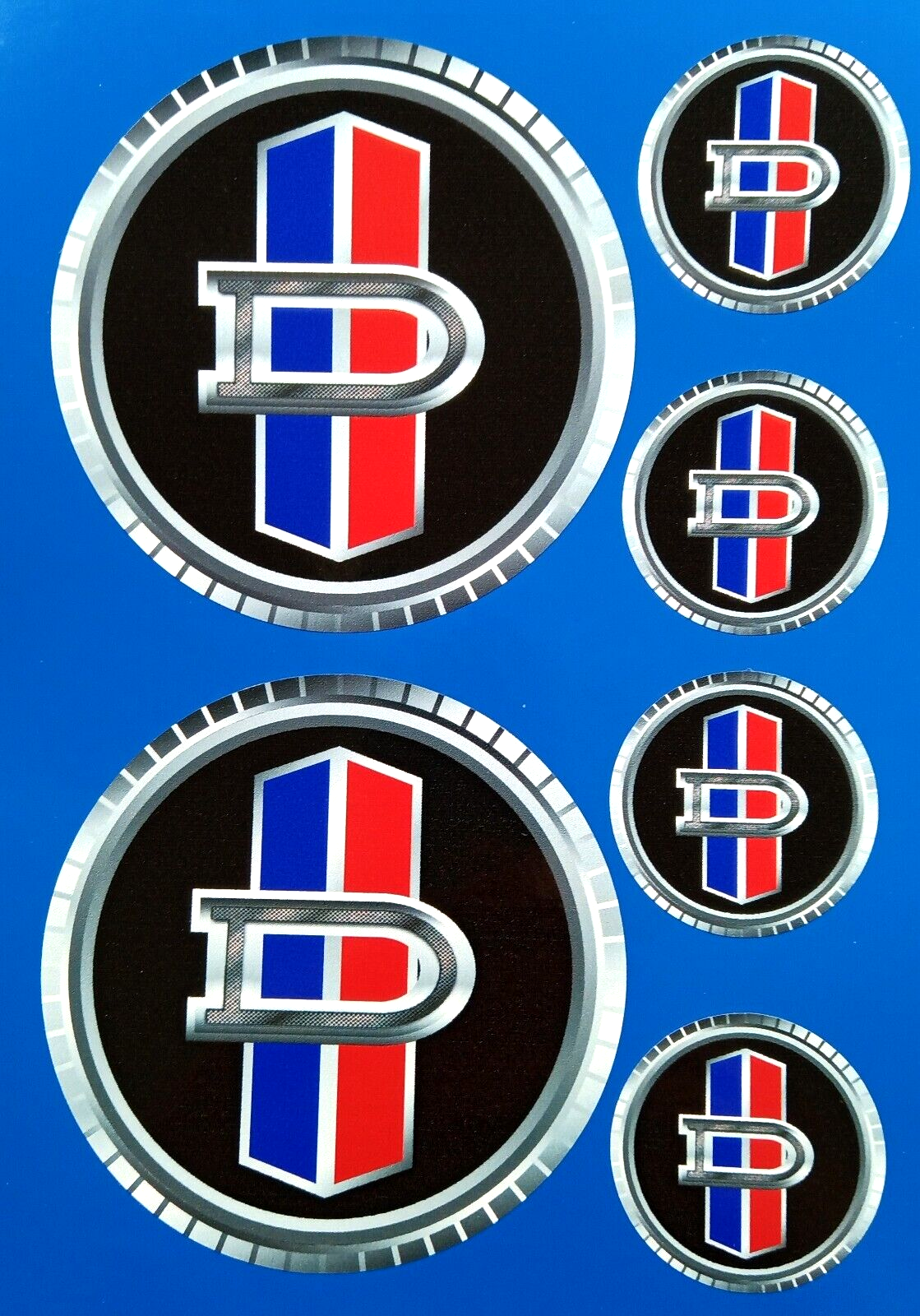 Datsun D Logo Car Motorsport Decal Vinyl Stickers set