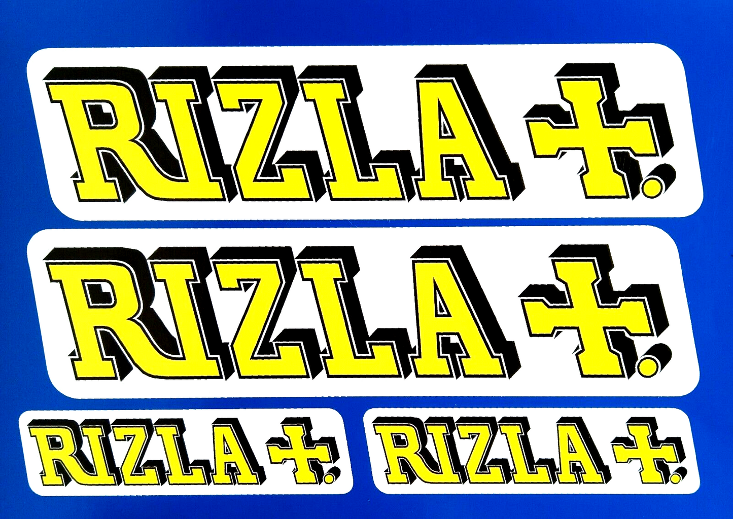 Rizzla + Racing Rally F1 Vinyl Stickers 200mm