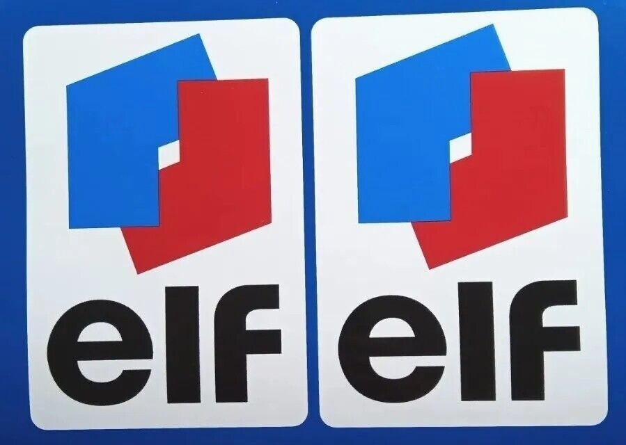 Elf Oil Old Logo Decal Vinyl Sticker 100mm