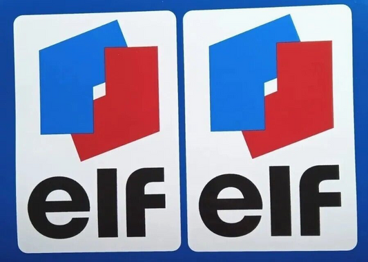 Elf Oil Old Logo Decal Vinyl Sticker