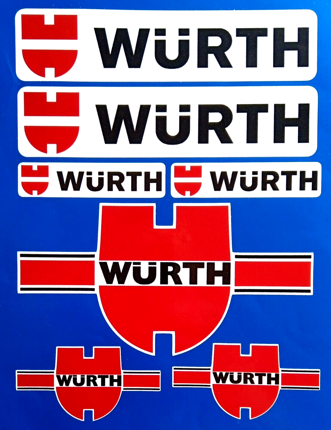 Wurth Decal Vinyl Stickers Construction Industry Supplier set