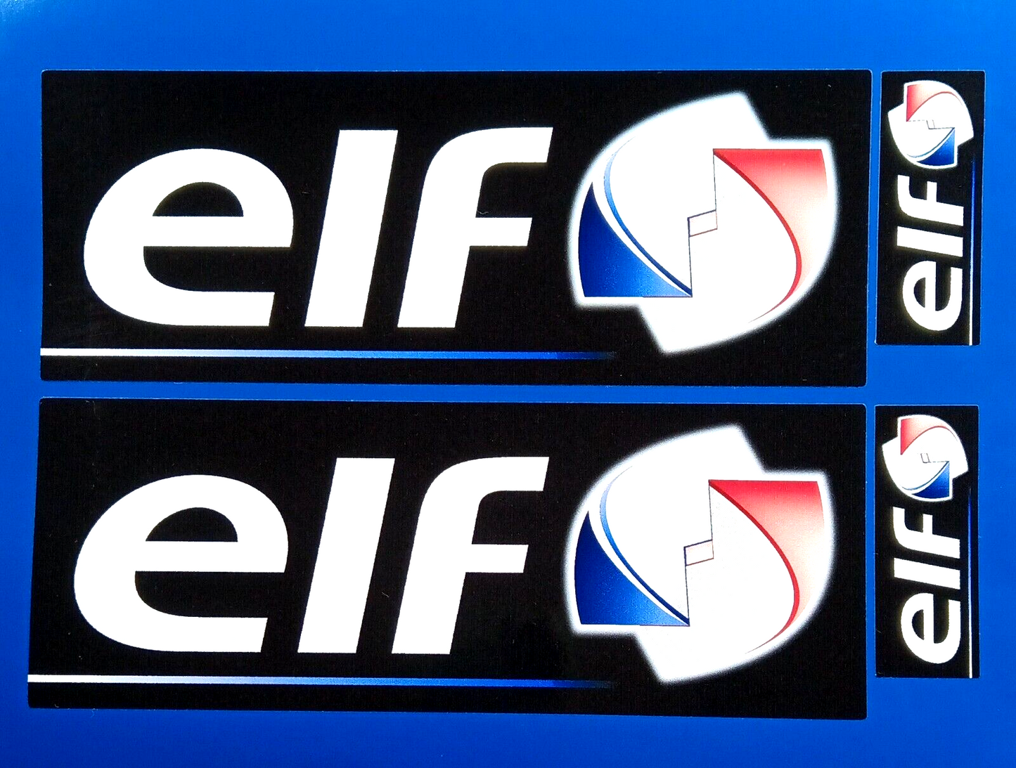 Elf Oil New Logo Motorcycle Motorbike Decal Vinyl Stickers set