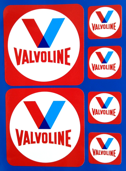 Valvoline Racing Oils Motorsport Decal Vinyl Stickers