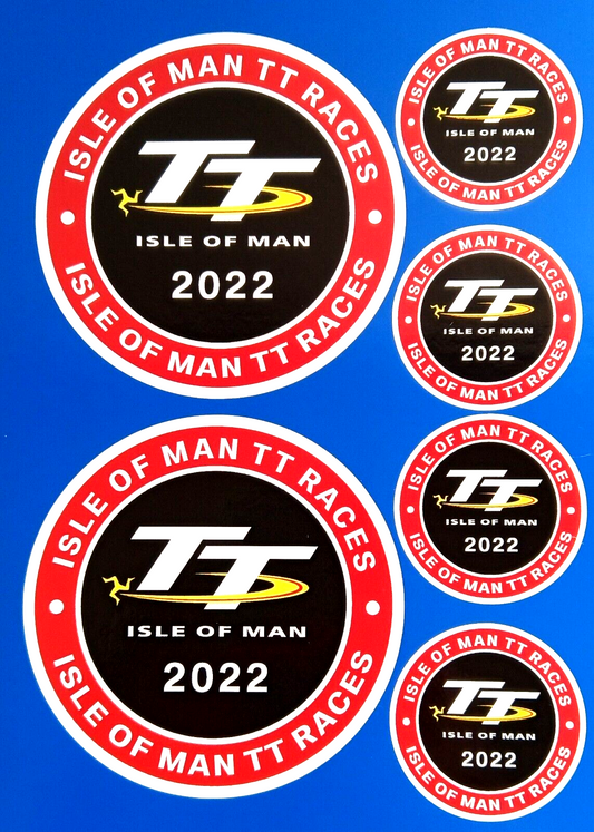 Isle Of Man TT Race 2022 Vinyl Decal Stickers