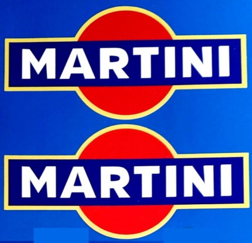 Martini Decal Vinyl Stickers 12" 300mm Car Rally Racing