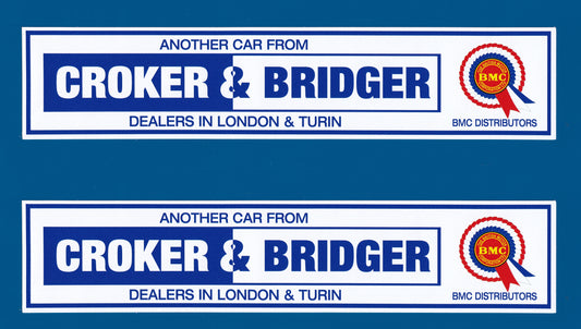 Croker and Bridger Classic Mini Italian Job Sticker 200mm