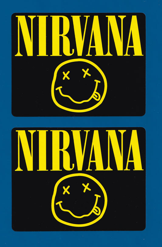 Nirvana Smiley Face Sticker 100mm