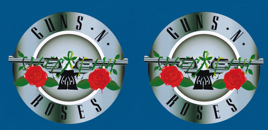 Guns and Roses 2 Revolvers Sticker 100mm