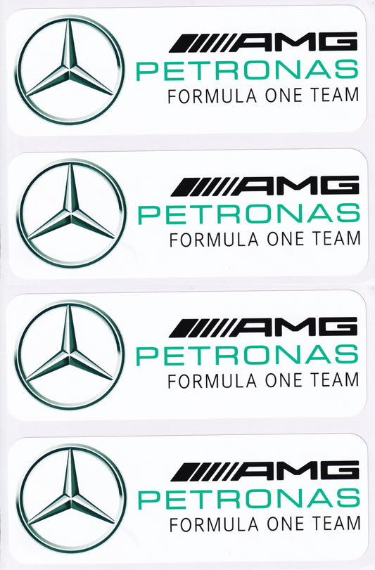 AMG Mercedes Petronas F1 Team Decal Vinyl Sticker White 200mm