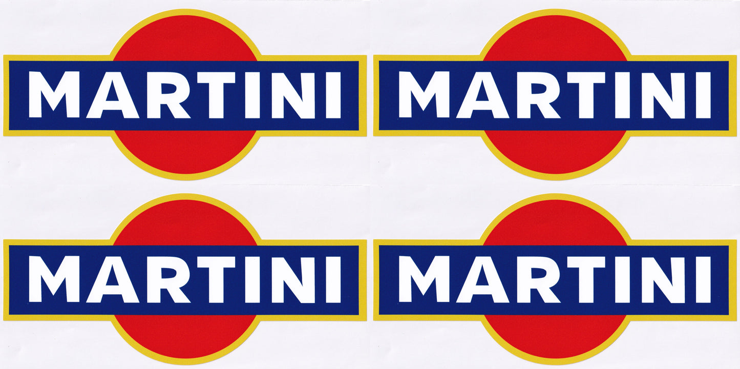 Martini Decal Vinyl Stickers Car Rally Racing 150mm