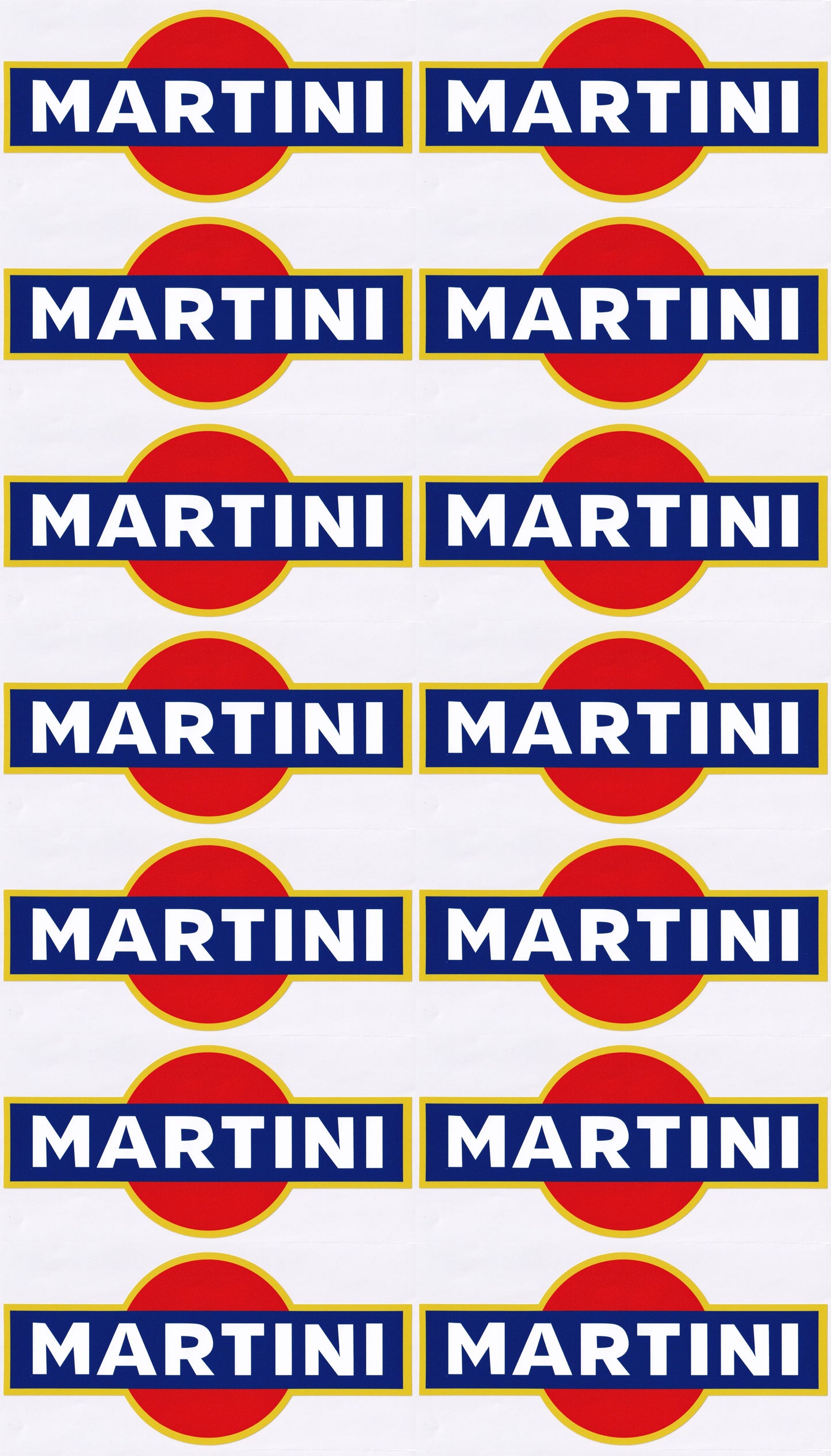 Martini Decal Vinyl Stickers Car Rally Racing 70mm