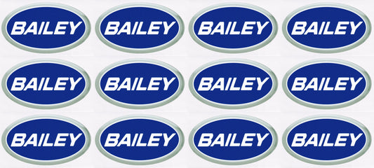 70MM Bailey Caravan Motorhome Camping Decal Vinyl Stickers set